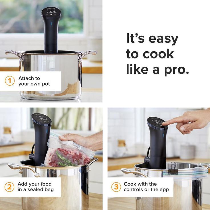 Precision Cooker Nano (WiFi) Black Sous Vide with Anova App