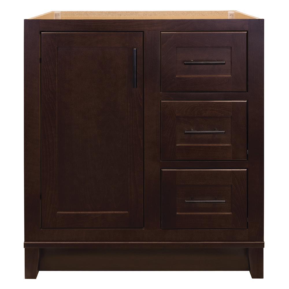 Kinghurst 30 in. W x 21 in. D x 33.5 in. H Bathroom Vanity Cabinet Only in White - Super Arbor