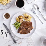 32-Piece Casual Snow White Stoneware Dinnerware Set (Set for 8)