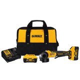 20-Volt MAX Lithium Ion Cordless 4-1/2 in. (115 mm) Brushless Paddle Switch Small Angle Grinder Kit with Kickback Brake - Super Arbor