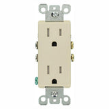 Decora 15 Amp Tamper Resistant Duplex Outlet, Brown - Super Arbor