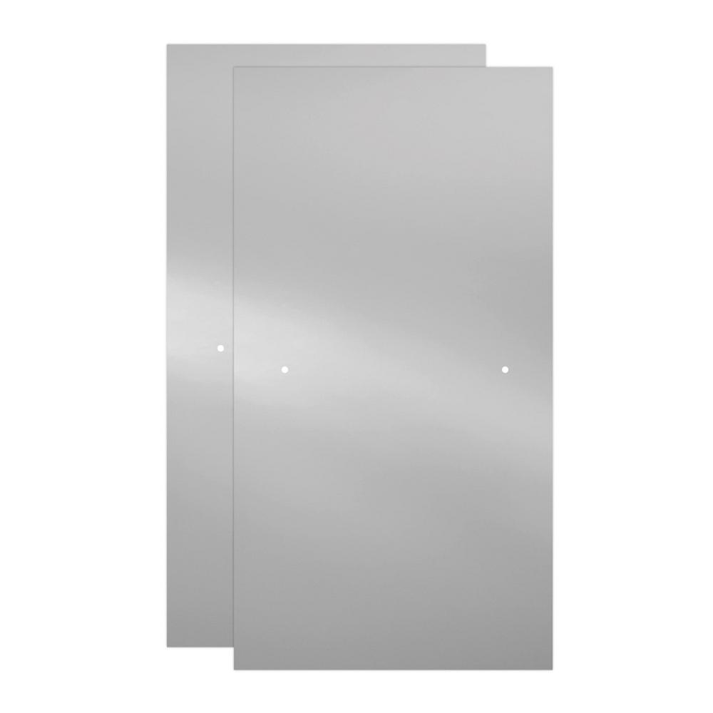 Simplicity 60 x 59-1/4 in. Frameless Mod Soft-Close Sliding Bathtub Door in Chrome with 1/4 in. (6mm) Clear Glass - Super Arbor