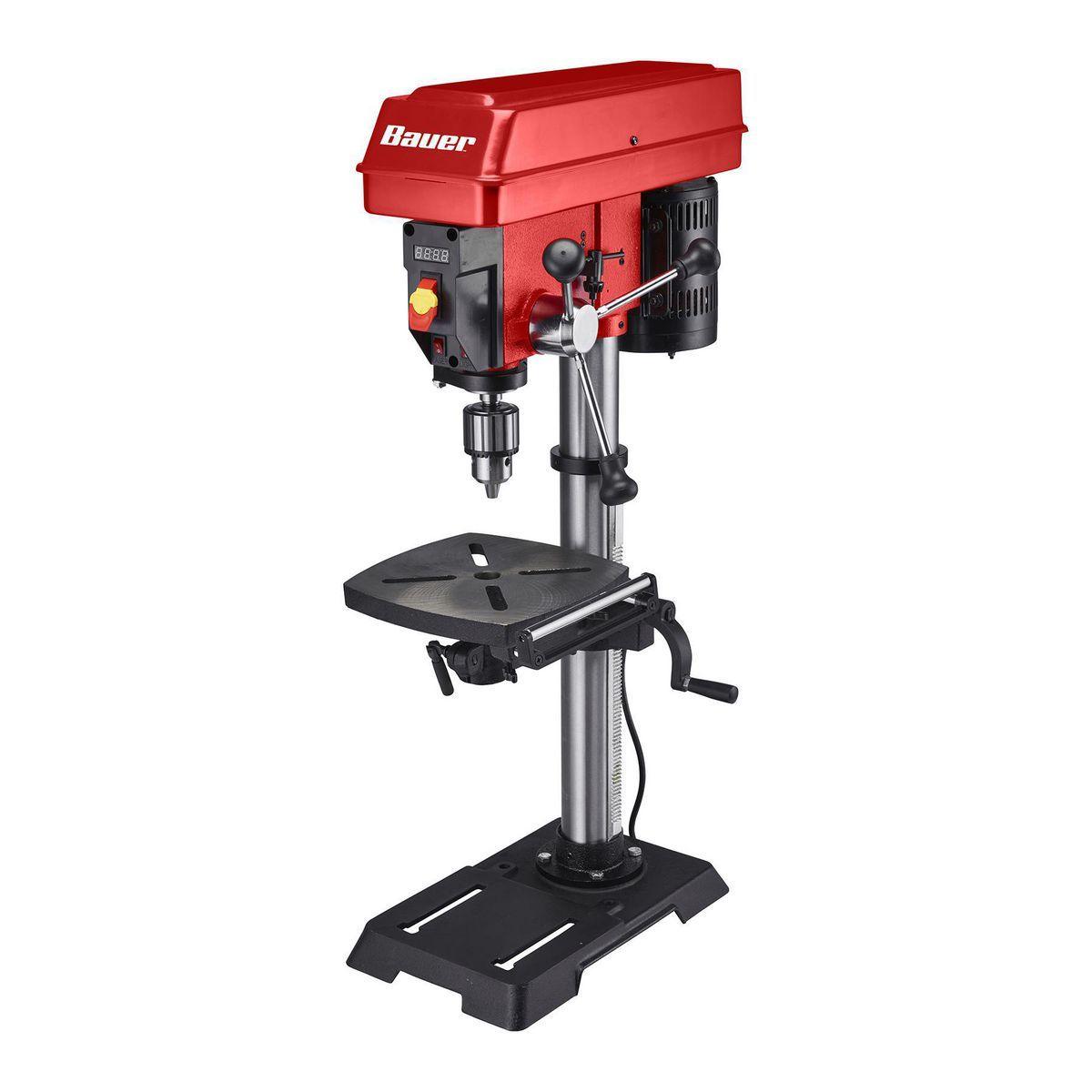 BAUER 12 in. Variable-Speed Drill Press with Laser Alignment - Super Arbor