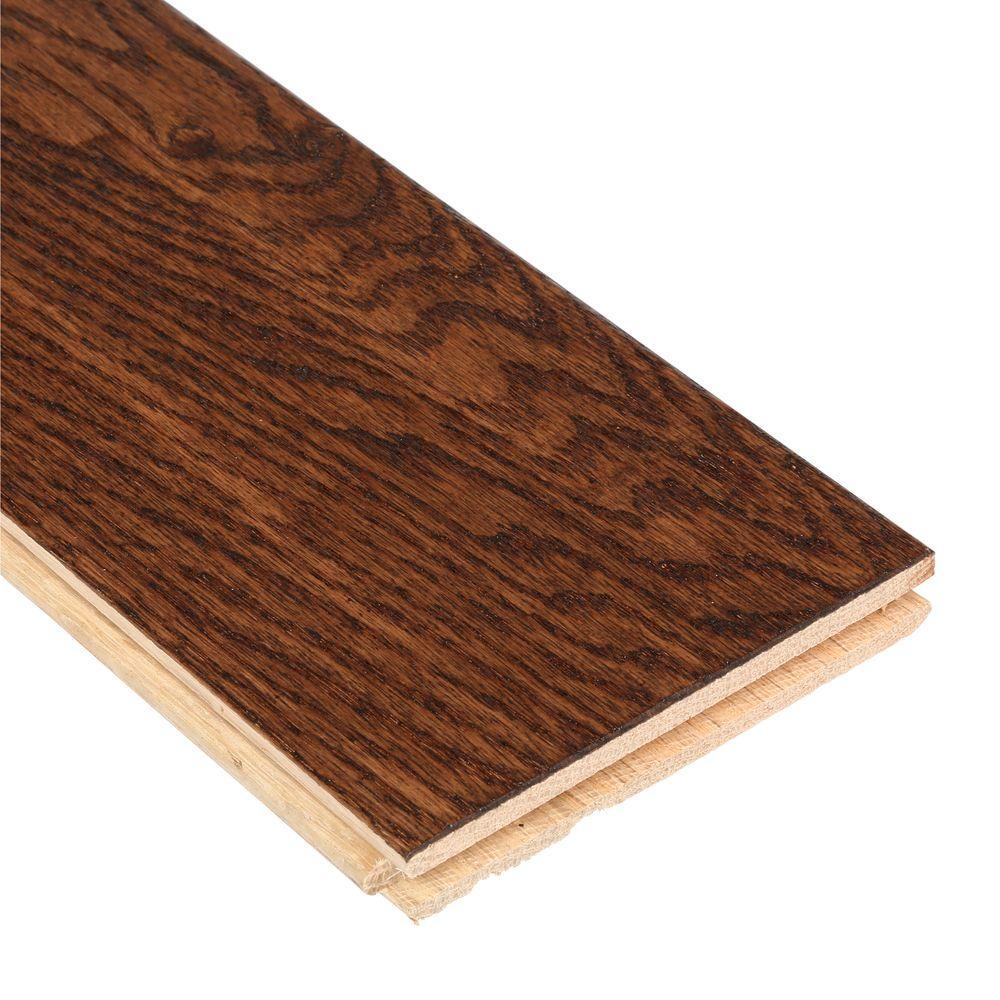 Bruce American Vintage Scraped Mocha 3/4 in. T x 5 in. W x Varying L Solid Hardwood Flooring (23.5 sq. ft. / case) - Super Arbor