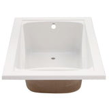 Green Tea 5 ft. x 42 in. Reversible Drain Soaking Bathtub in White - Super Arbor