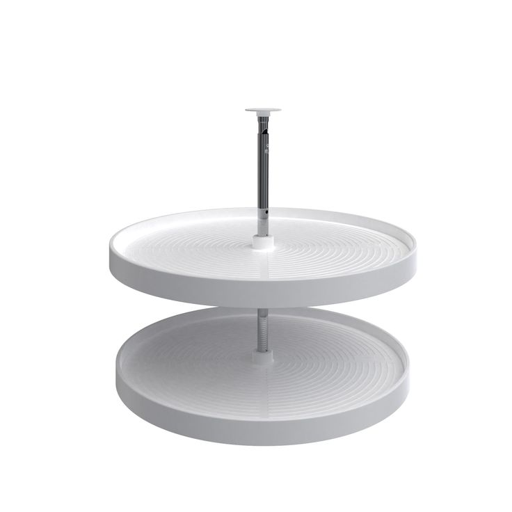 Rev-A-Shelf 28 in Almond Polymer Full Circle Lazy Susans 2-Shelf