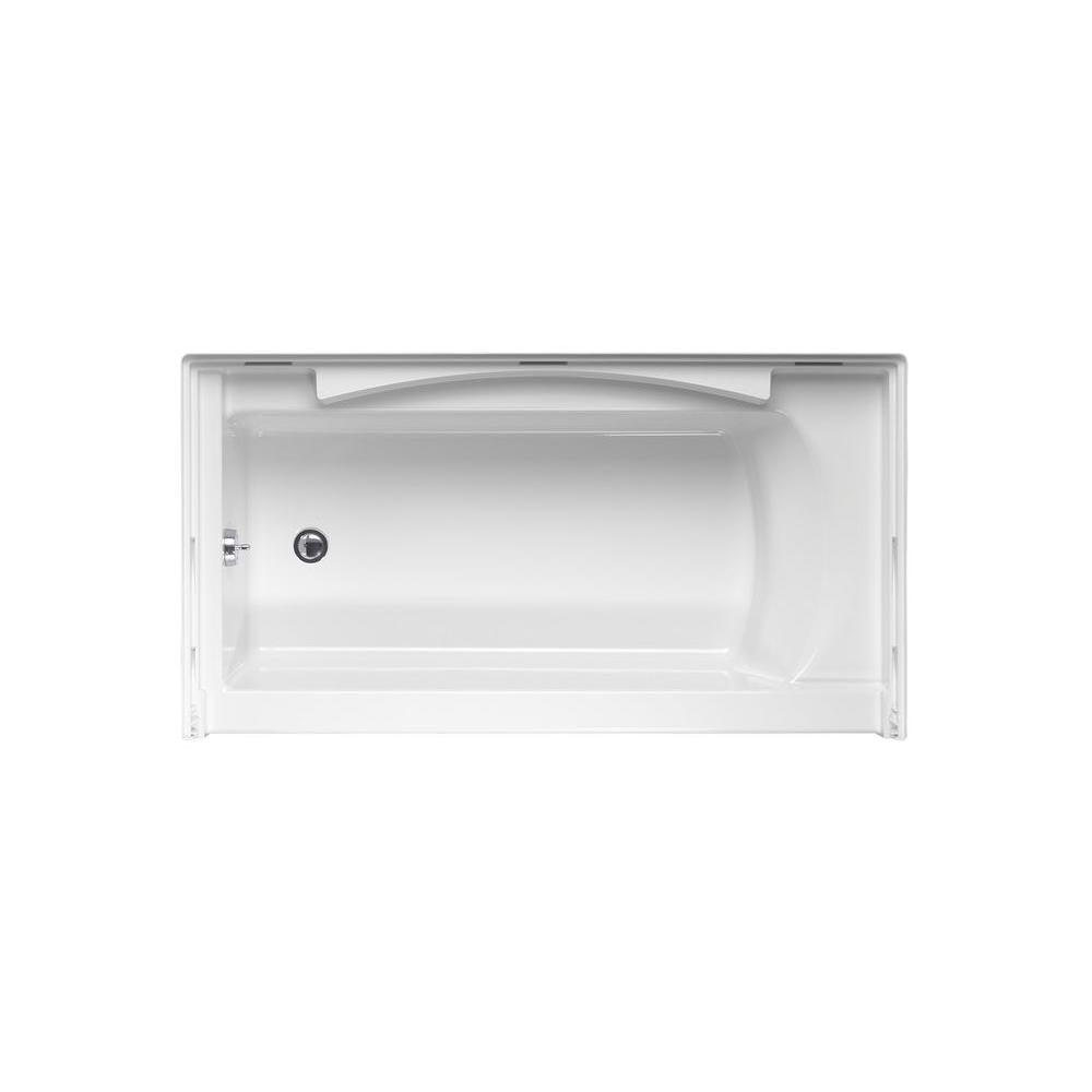 Accord 36 in. x 60 in. x 76 in. Bath and Shower Kit with Right-Hand Drain in White - Super Arbor