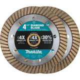 4.5 in. Turbo Rim Diamond Blade for General Purpose (2-Pack) - Super Arbor