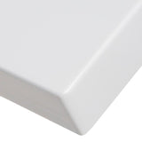 37 in. W x 22 in. D Cultured Marble Vanity Top in White with White Sink