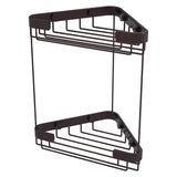 Allied Brass Double Tier Corner Shower Basket in Polished Brass