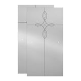 Lyndall 60 x 59-1/4 in. Frameless Mod Soft-Close Sliding Bathtub Door in Nickel with 1/4 in. (6mm) Tranquility Glass - Super Arbor