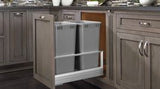 Rev-A-Shelf 35-Quart Plastic Soft Close Pull Out Trash Can
