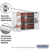 Surface Mounted 4C Horizontal Mailbox Unit - 6 Door High, Double Column, Private Access