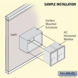6-Door High Surface Mounted Parcel Locker with Private Access