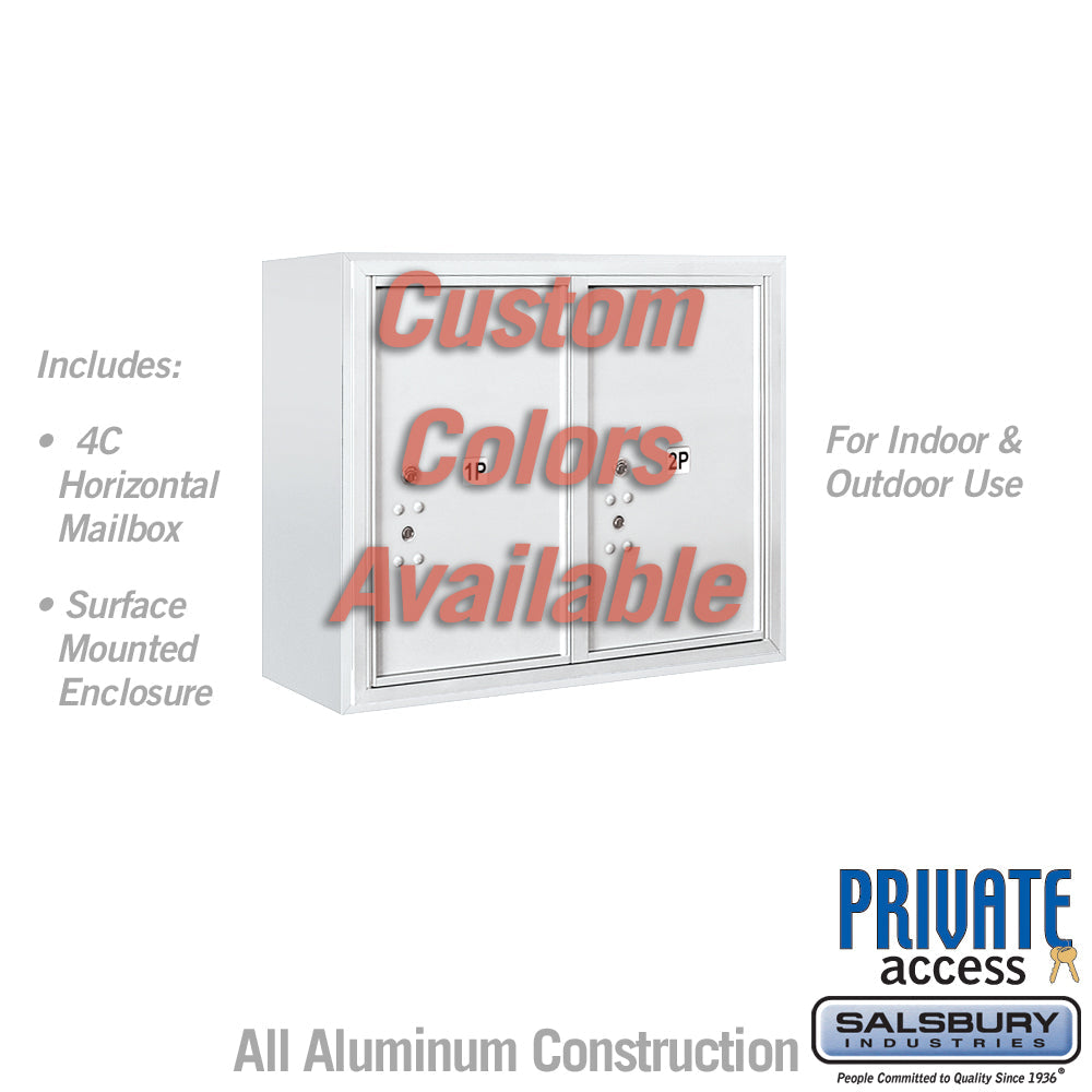 6-Door High Surface Mounted Parcel Locker with Private Access