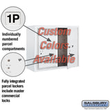 6-Door High Surface Mounted Parcel Locker with Private Access