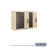 6 Door High Surface Mounted Parcel Locker with USPS Access in Sandstone