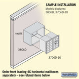 Surface Mounted Enclosure for Double Column Mailboxes