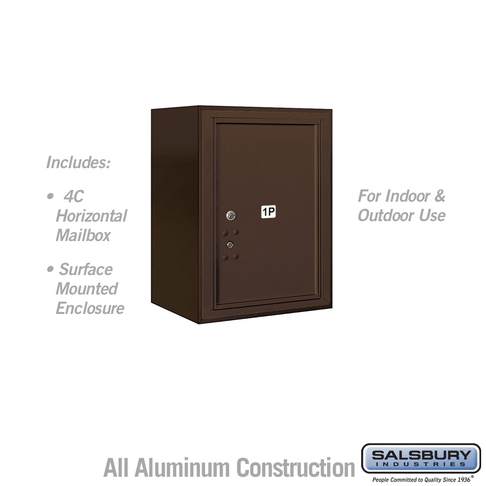 6 Door High Surface Mounted 4C Horizontal Parcel Locker with USPS Access