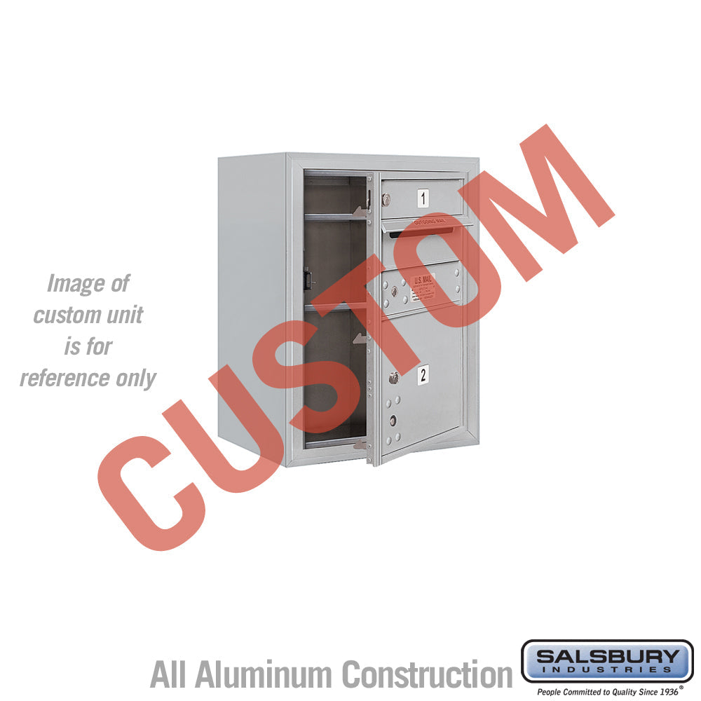 Surface Mounted 4C Horizontal Mailbox Unit - 6 Door High - Aluminum - Front Loading - USPS Access