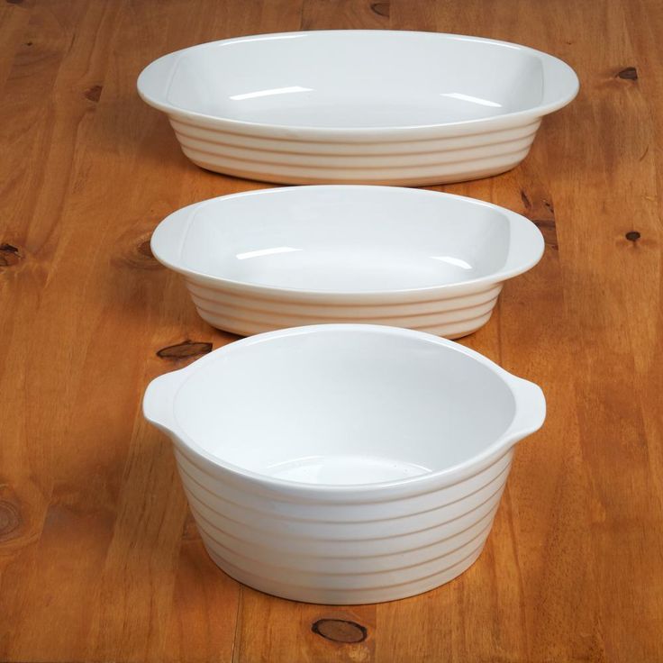 3-Piece Porcelain Bakeware Set