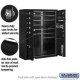 10 Door High Surface Mounted 4C Horizontal Mailbox with Parcel Lockers and USPS Access