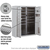 10 Door High Surface Mounted 4C Horizontal Mailbox with Parcel Lockers and USPS Access