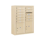 Salsbury 10-Door High Surface Mounted 4C Horizontal Mailbox with Parcel Lockers – Bronze