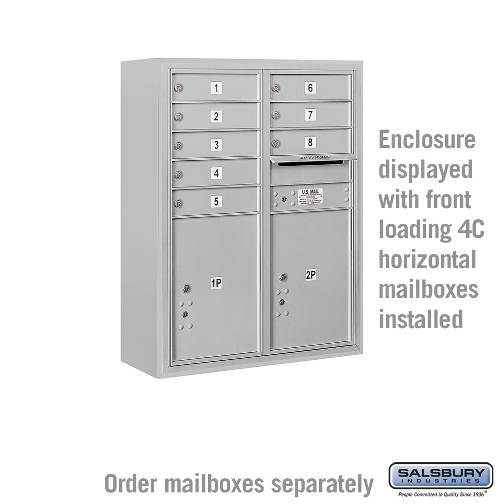 Salsbury Surface Mounted Enclosure for 4C Horizontal Mailbox Unit – Custom Color