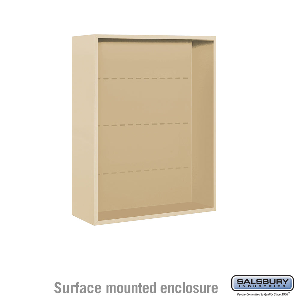 Surface Mounted Enclosure for Double Column 4C Horizontal Mailbox Unit