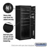 10-Door High Surface Mounted Mailbox with Parcel Locker in Black with USPS Access
