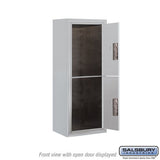 10-Door Surface Mounted Parcel Locker with 2 Parcel Lockers, Aluminum, USPS Access