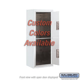 10-Door High Surface Mounted 4C Horizontal Mailbox with Parcel Locker in Black