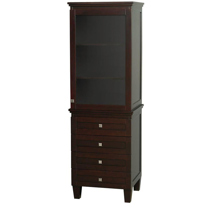 Acclaim 24 in. W x 72-1/4 in. H x 20 in. D Bathroom Linen Storage Cabinet in Espresso