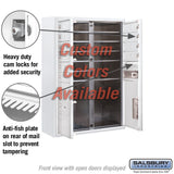 Surface Mounted 4C Horizontal Mailbox Unit - 11 Door High, Double Column, Custom Color, Front Loading, Private Access