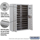 11 Door High Surface Mounted 4C Horizontal Mailbox with 20 Doors in Aluminum for Private Access