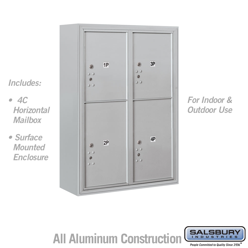11 Door High Surface Mounted Parcel Locker with USPS Access