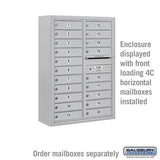 Surface Mounted Enclosure for Double Column Mailboxes - Aluminum