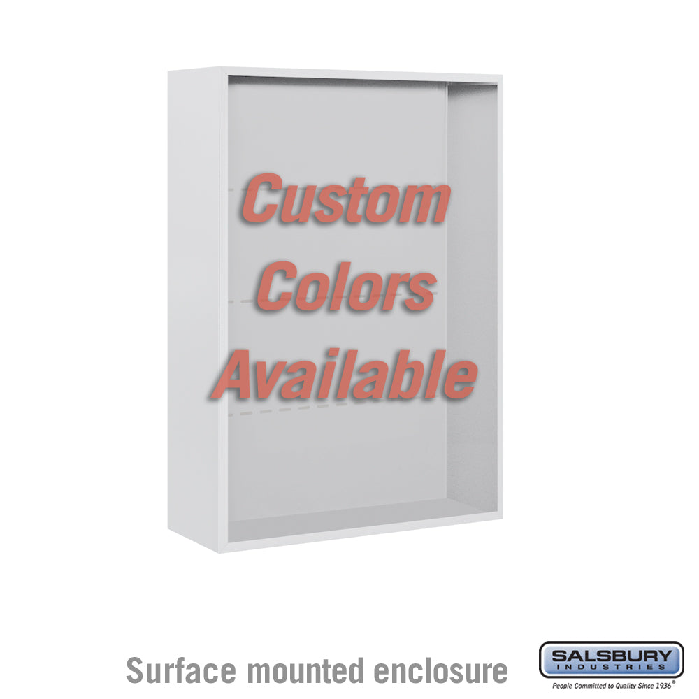Surface Mounted Enclosure for Double Column 4C Horizontal Mailbox Unit - Custom Color