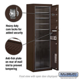11-Door Surface Mounted Bronze Mailbox with Parcel Locker