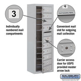 11 Door High Surface Mounted 4C Horizontal Mailbox with USPS Access