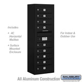 11-Door High Surface Mounted 4C Horizontal Mailbox with USPS Access