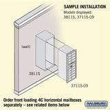 Surface Mounted Enclosure for 3711 Single Column Unit - Black