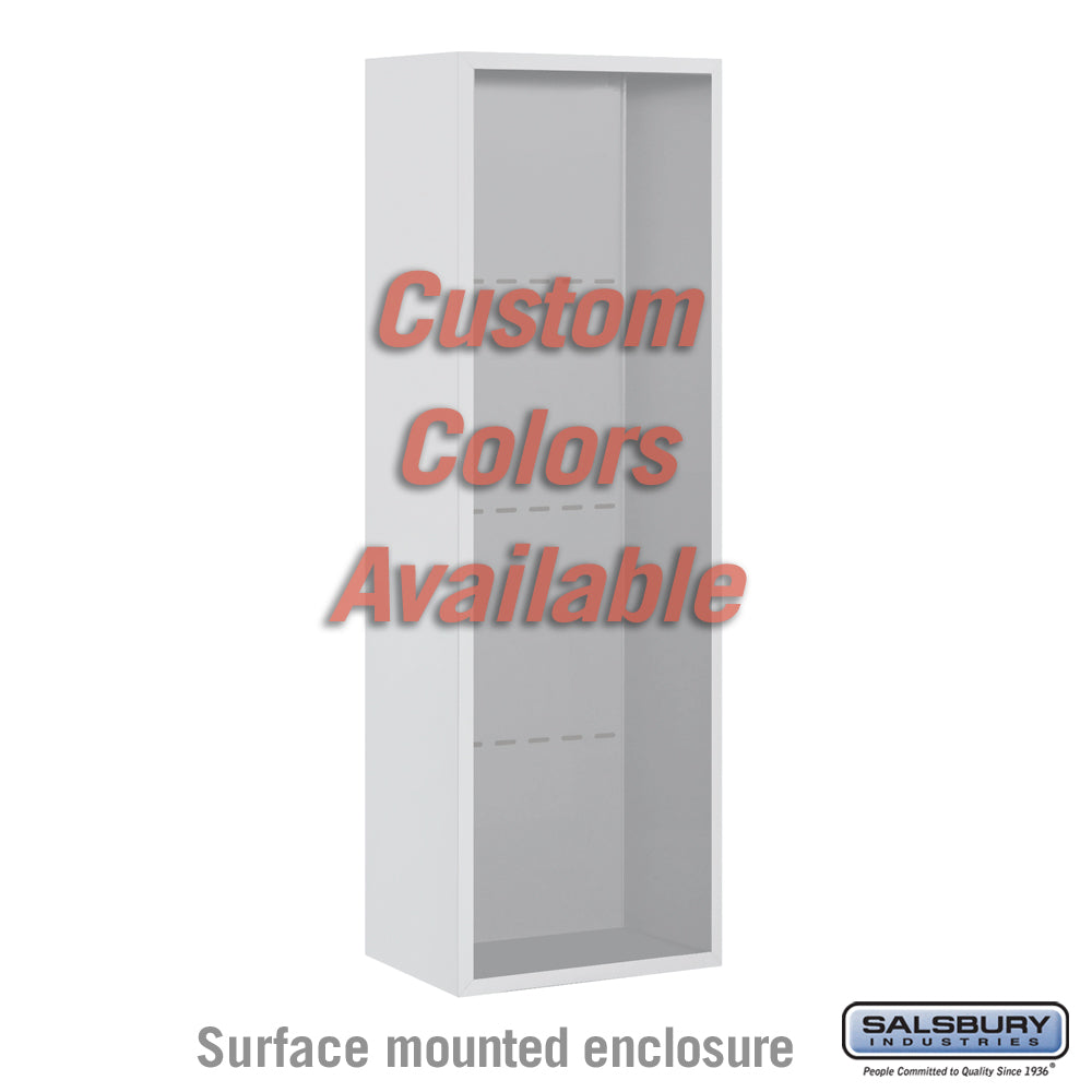Surface Mounted Enclosure for Single Column 4C Horizontal Mailbox Unit