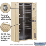 Maximum Height Surface Mounted 4C Horizontal Mailbox with Parcel Lockers