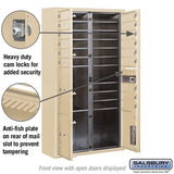 Maximum Height Surface Mounted 4C Horizontal Mailbox with Parcel Lockers in Sandstone