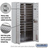 Maximum Height Surface Mounted 4C Horizontal Mailbox with 20 Doors and 2 Parcel Lockers