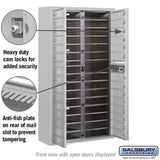 Maximum Height Surface Mounted 4C Horizontal Mailbox with 29 Doors in Aluminum