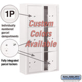 Surface Mounted 4C Horizontal Mailbox Unit with Parcel Lockers