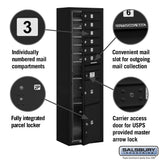 10-Door Surface Mounted Mailbox with Parcel Lockers and USPS Access